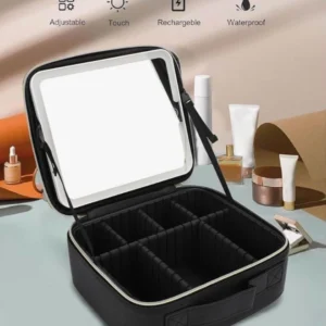 Beauty Box Makeup Bag with LED Mirror