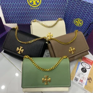 Tory Burch Caviar Leather Chain Bag
