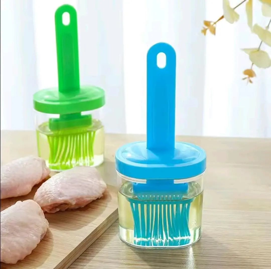 Oil Bottle With Silicone Brush