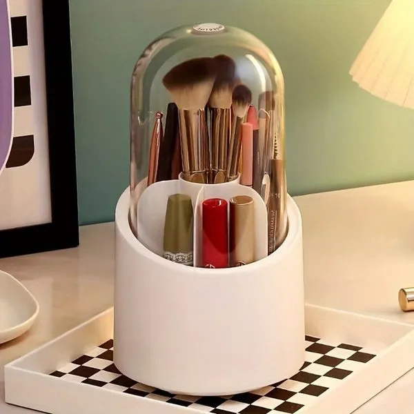Covered Rotating Round Brush Holder - Image 2