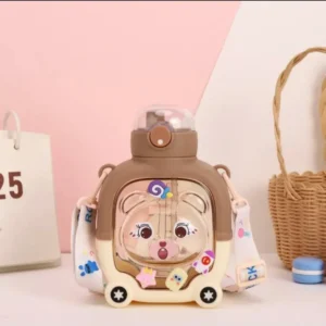 Approx 1Litre Plastic Cartoon water Bottle ( Random Colors )