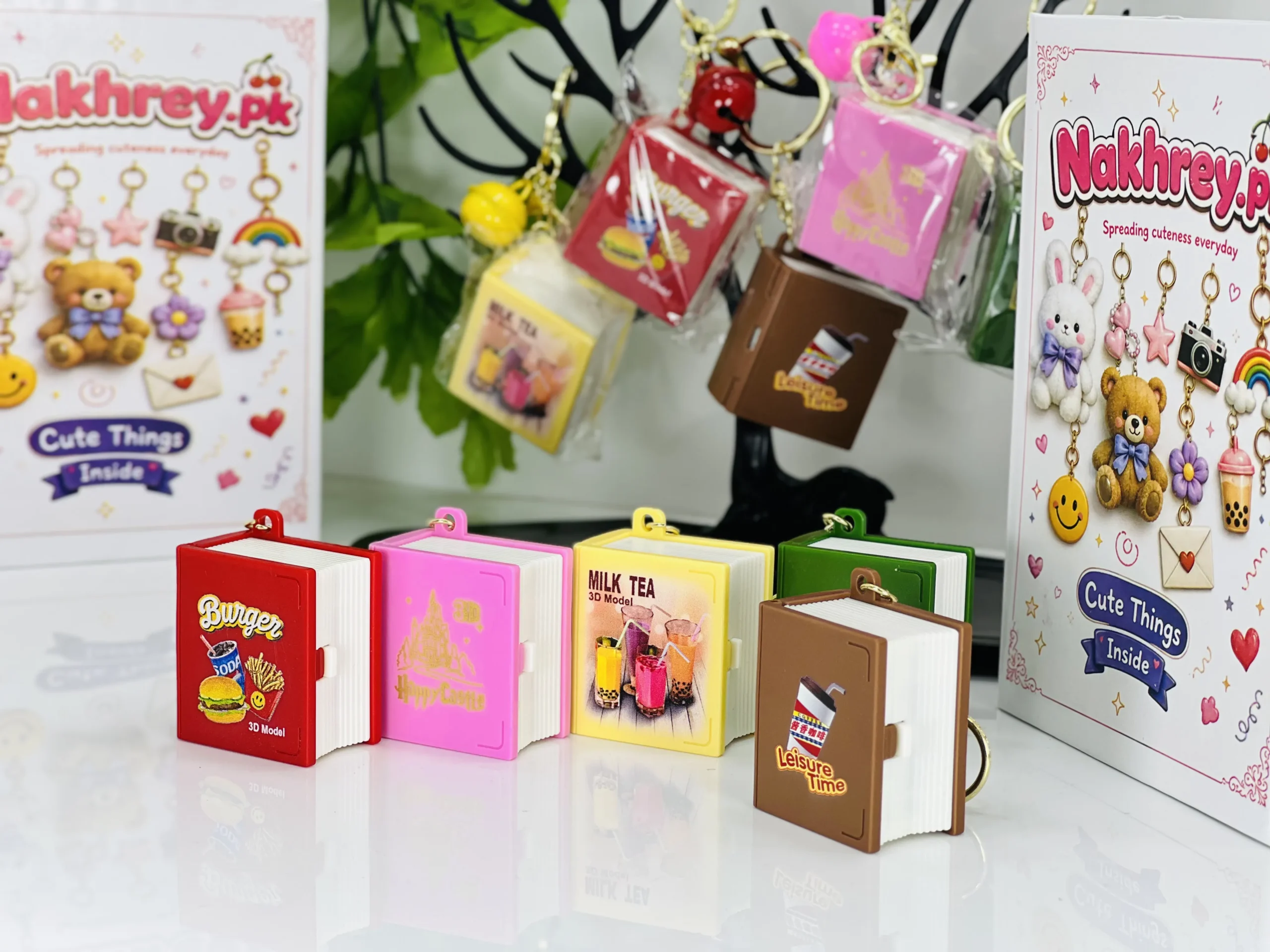 3D Pop-Up Book Keychain
