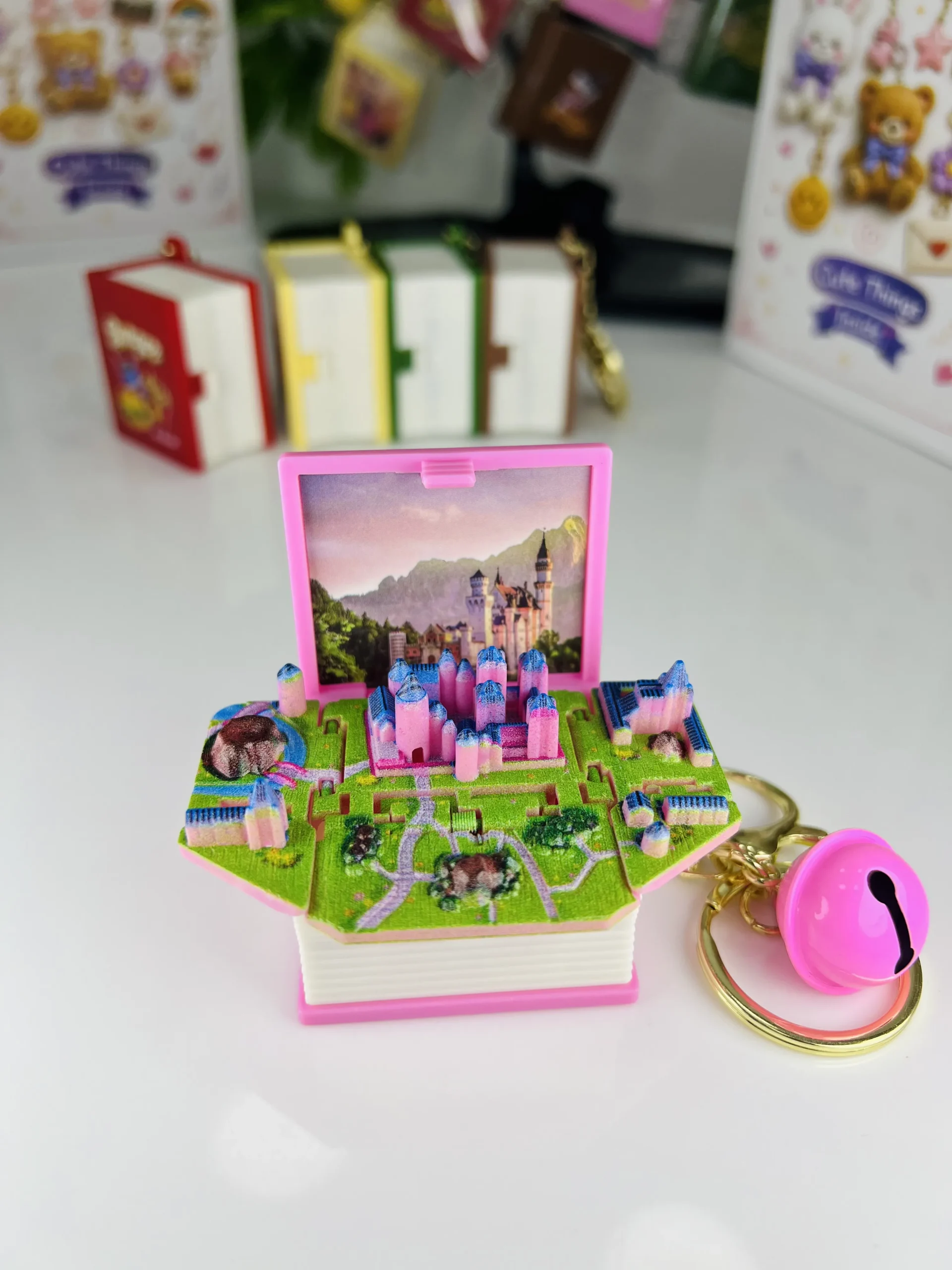 3D Pop-Up Book Keychain