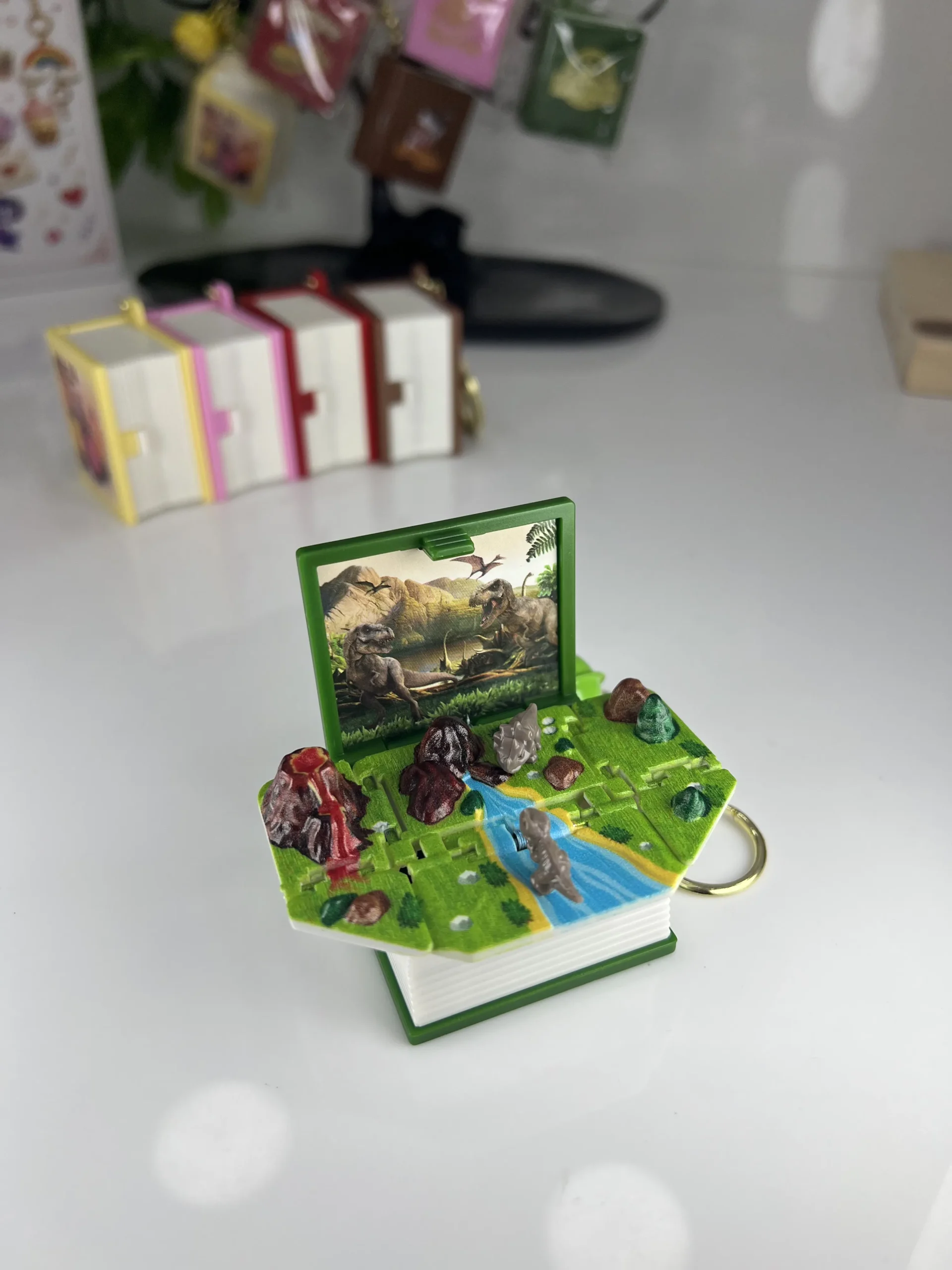 3D Pop-Up Book Keychain