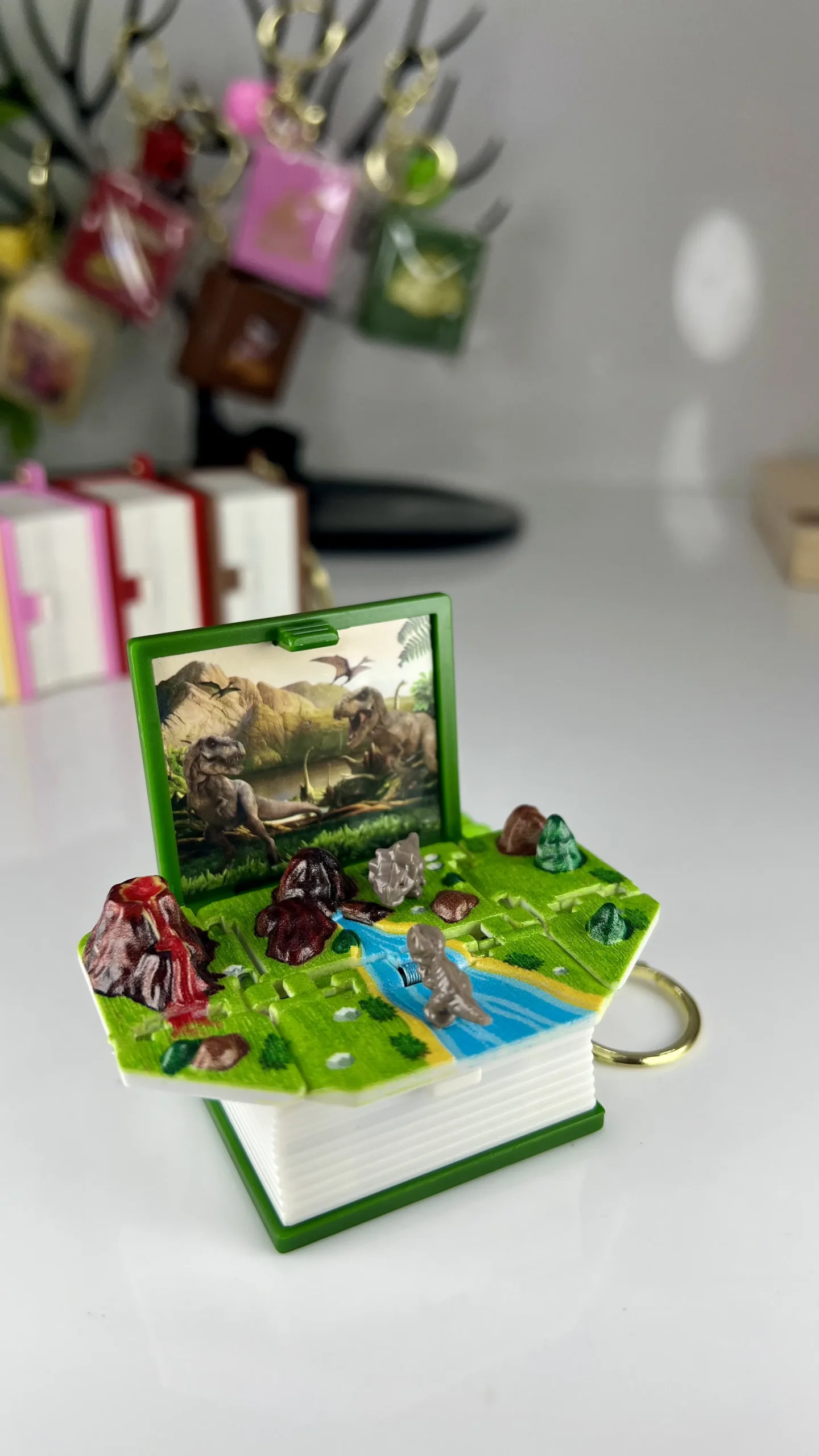 3D Pop-Up Book Keychain