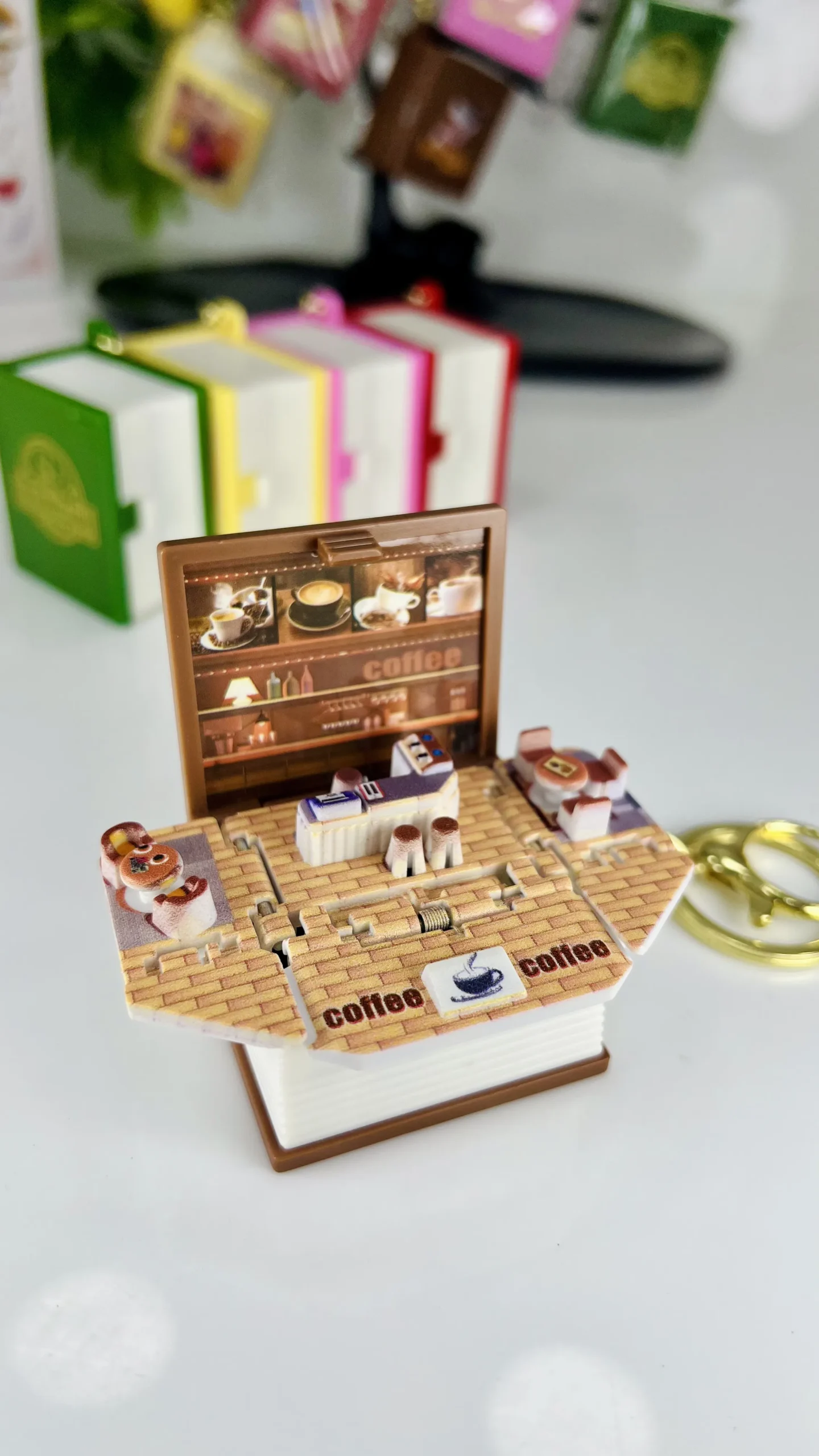 3D Pop-Up Book Keychain