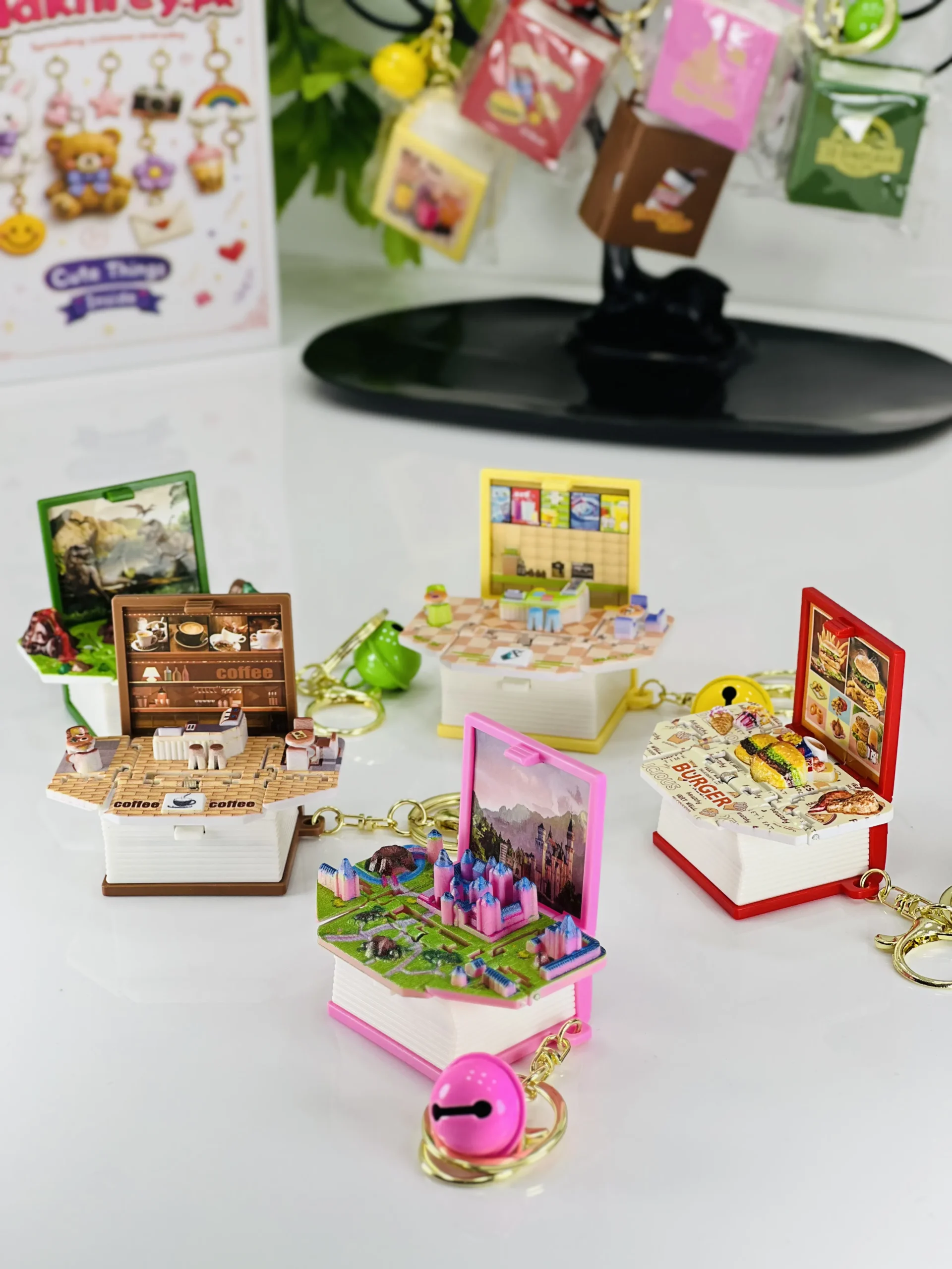 3D Pop-Up Book Keychain