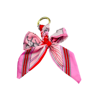 Silk Twilly Bow Bag Charm & Keychain