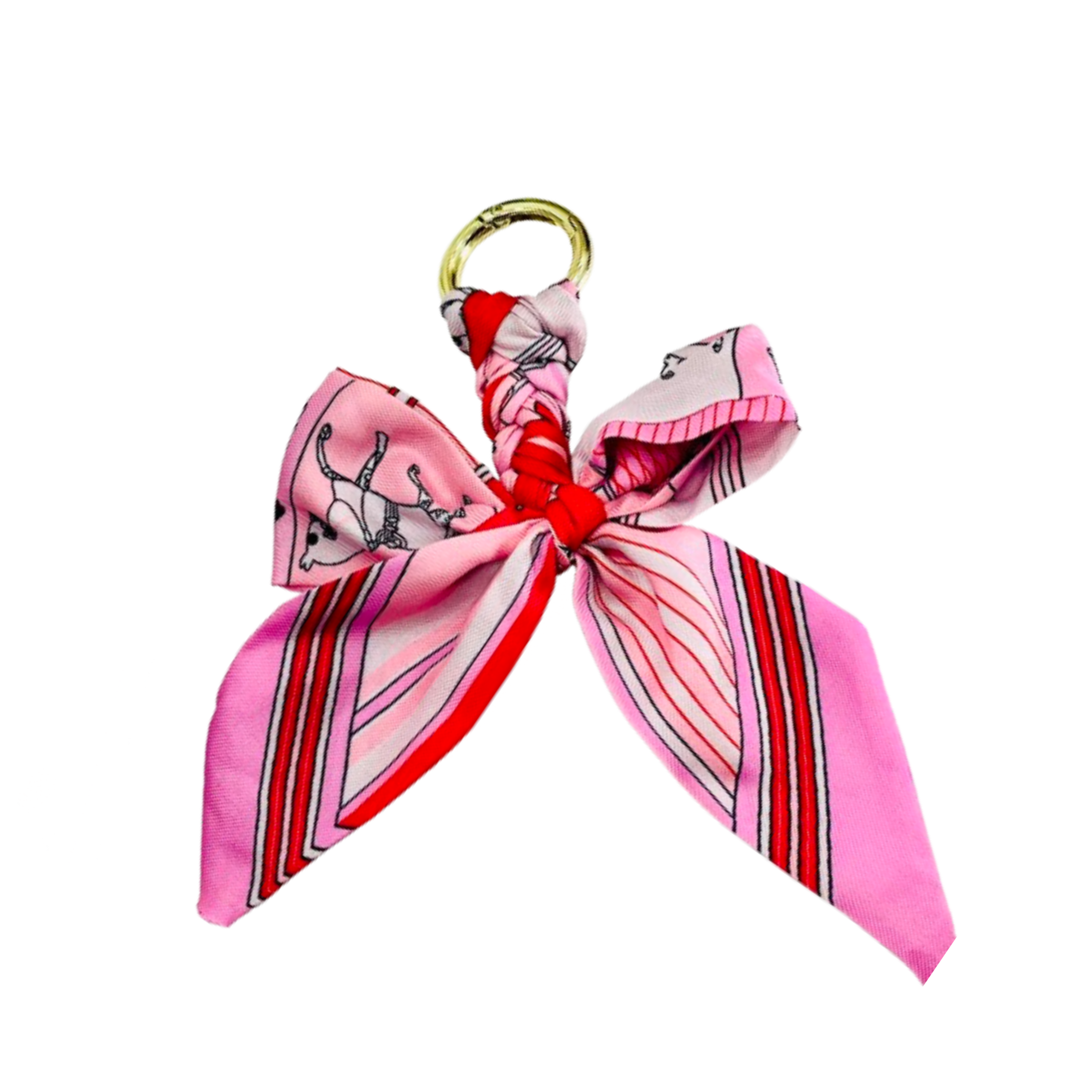 Silk Twilly Bow Bag Charm & Keychain