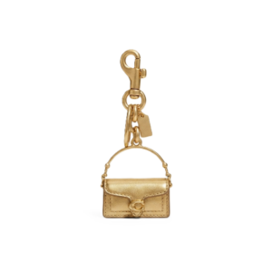 Mini Tabby Metallic Bag Charm Keychain