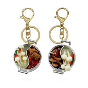 Mini 3D Hot Pot Keychain