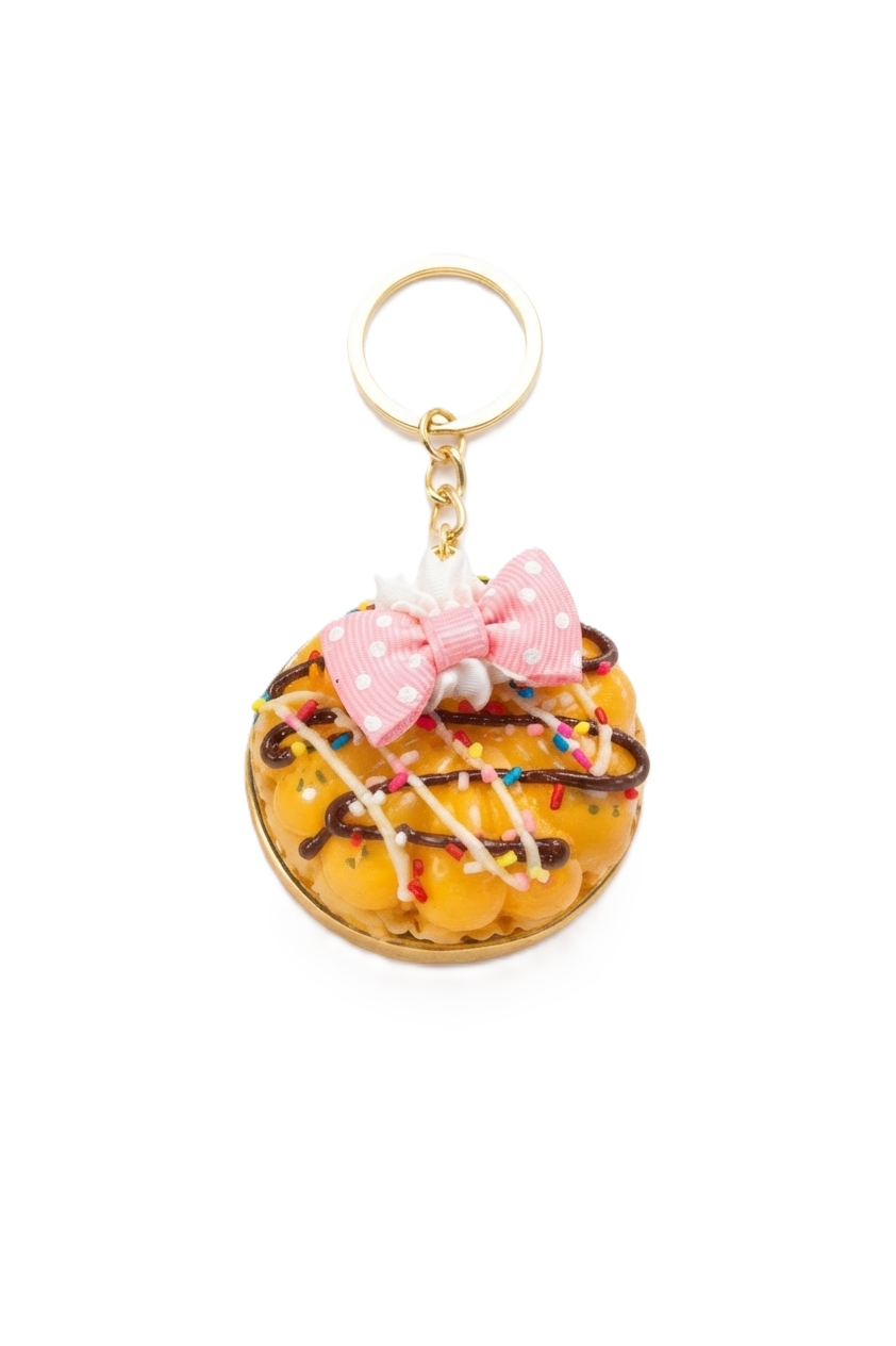 Mini Donut Keychain