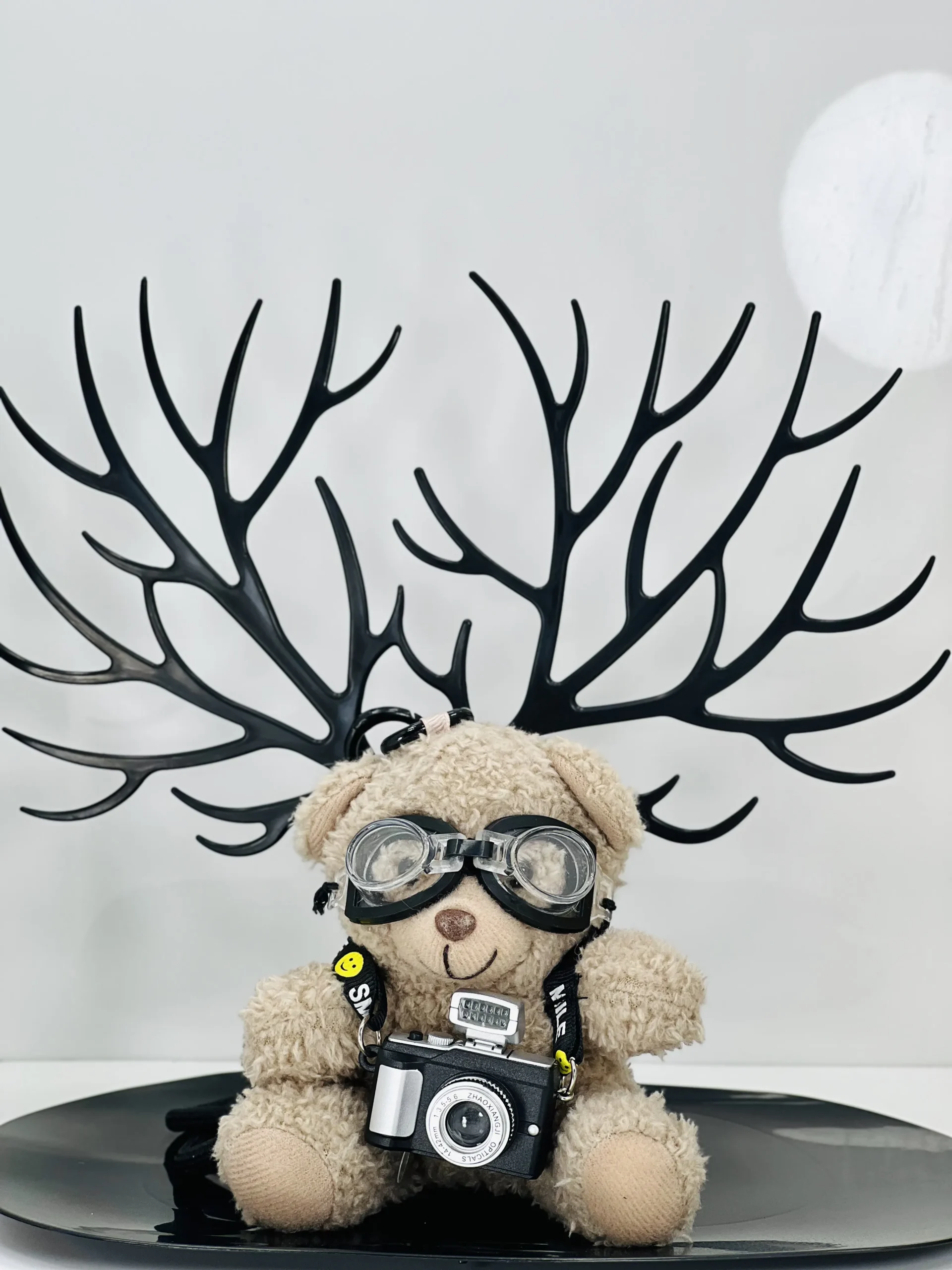 Cute Photographer Teddy Bear Keychain - Image 7