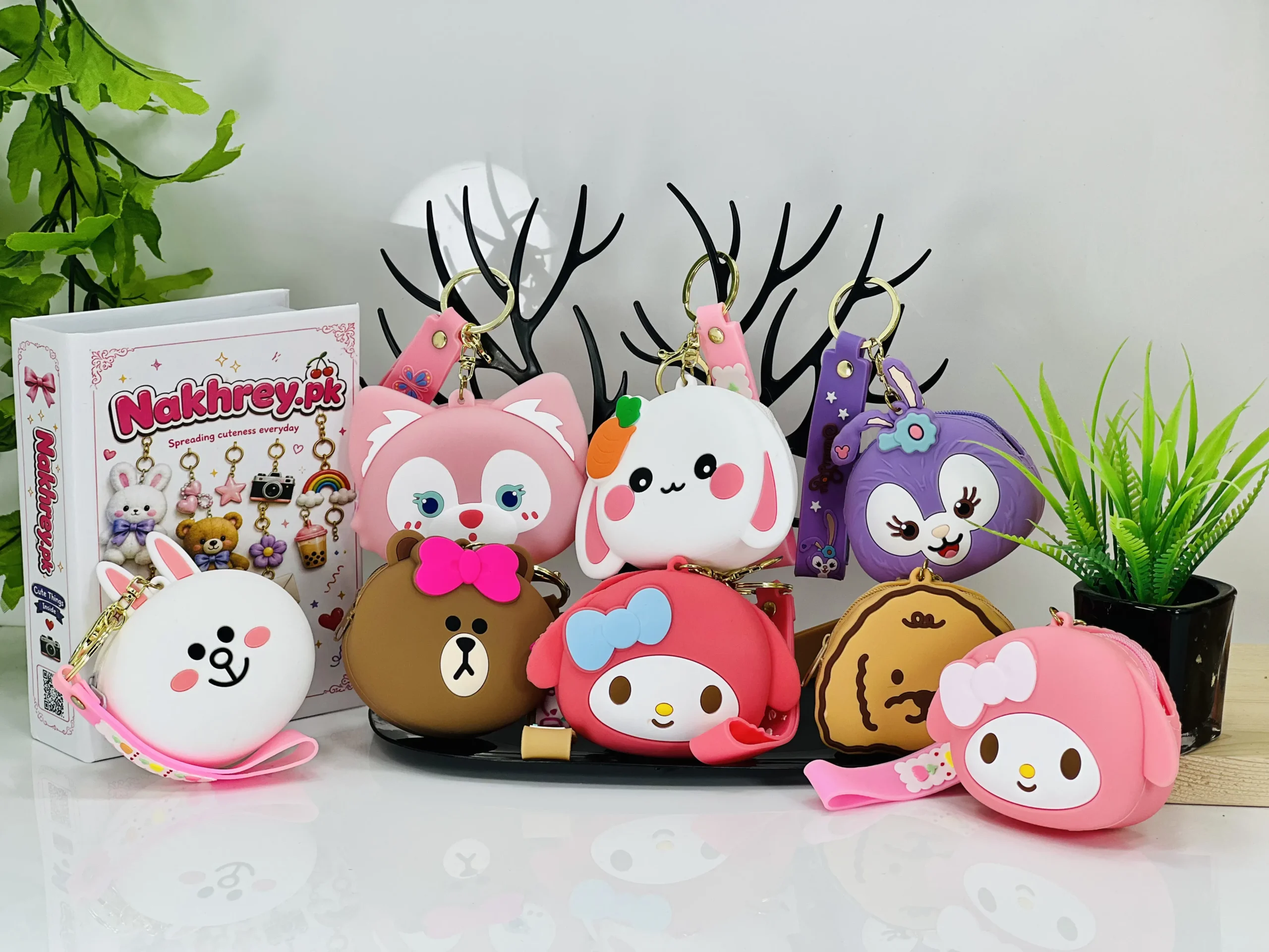 Cute Silicone Coin Pouch Keychain