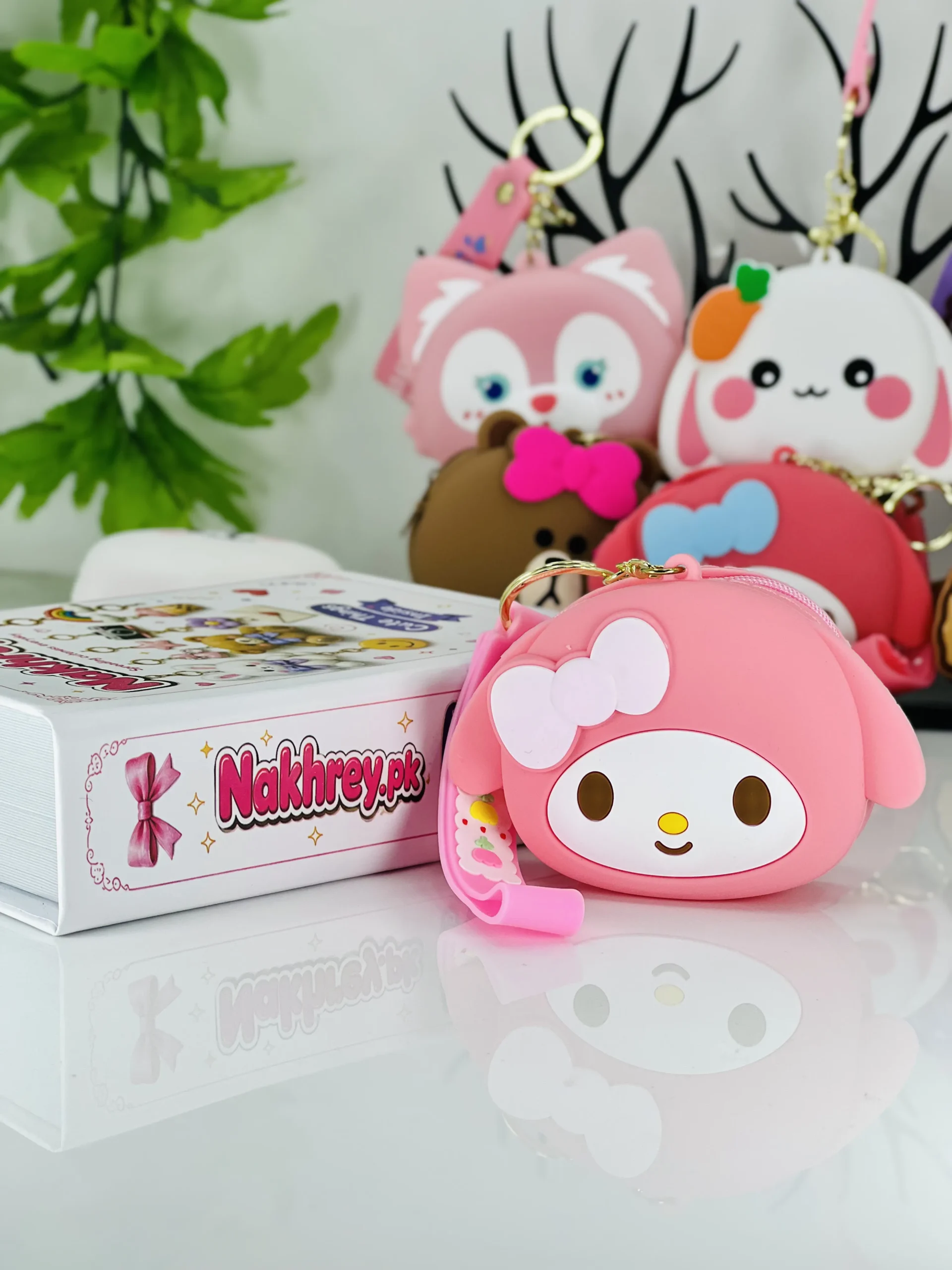 Cute Silicone Coin Pouch Keychain