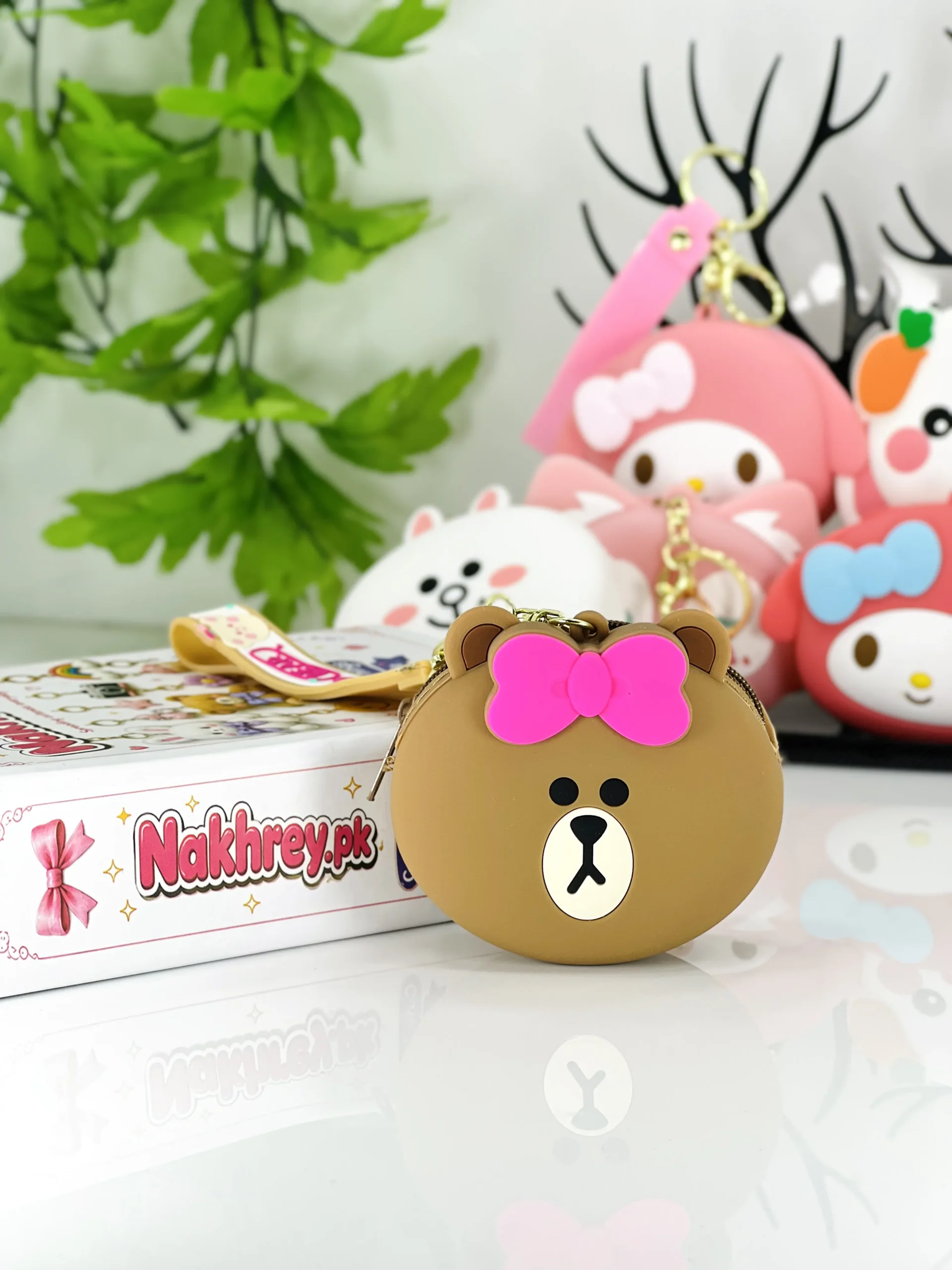 Cute Silicone Coin Pouch Keychain - Image 5