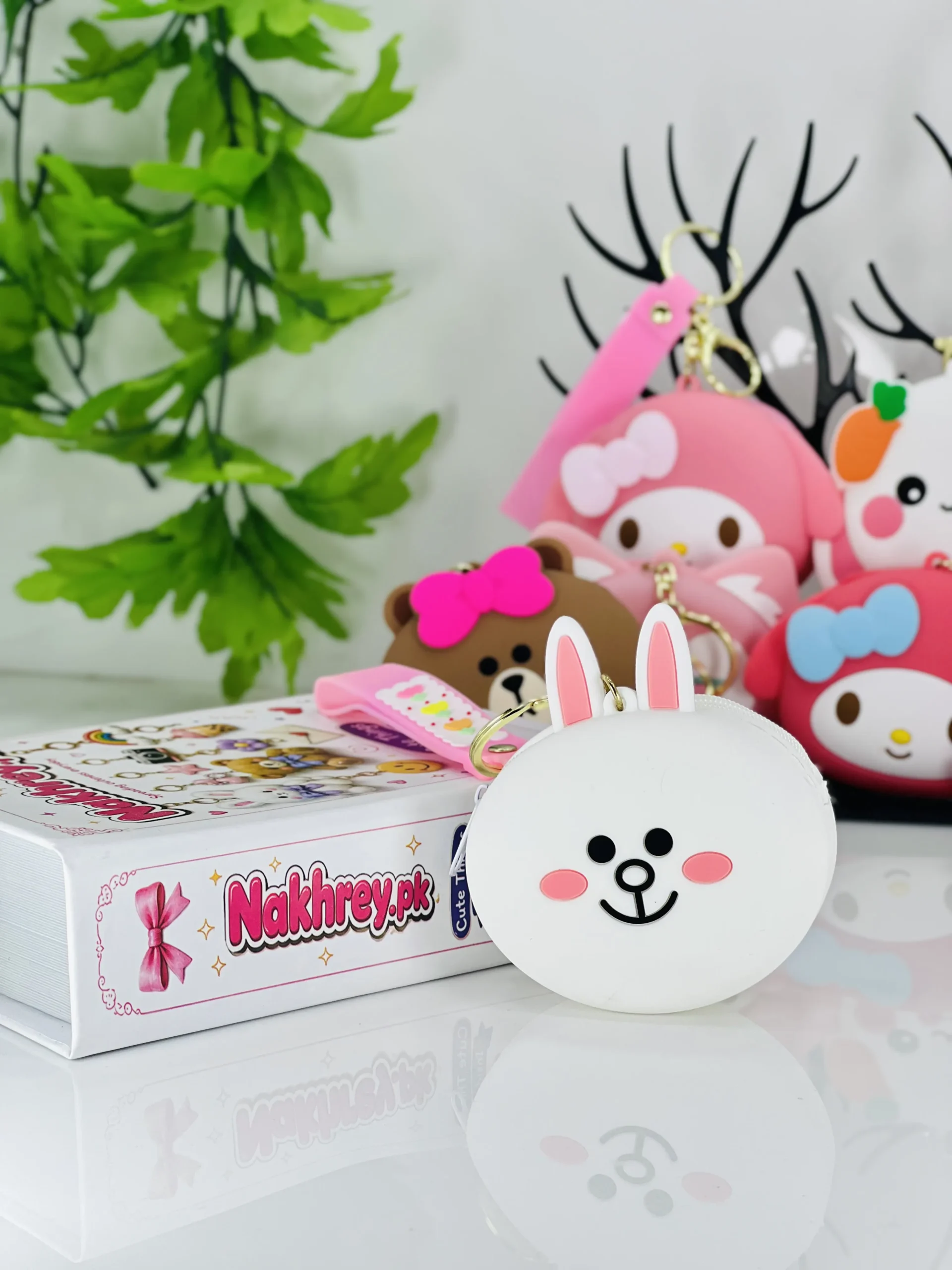 Cute Silicone Coin Pouch Keychain