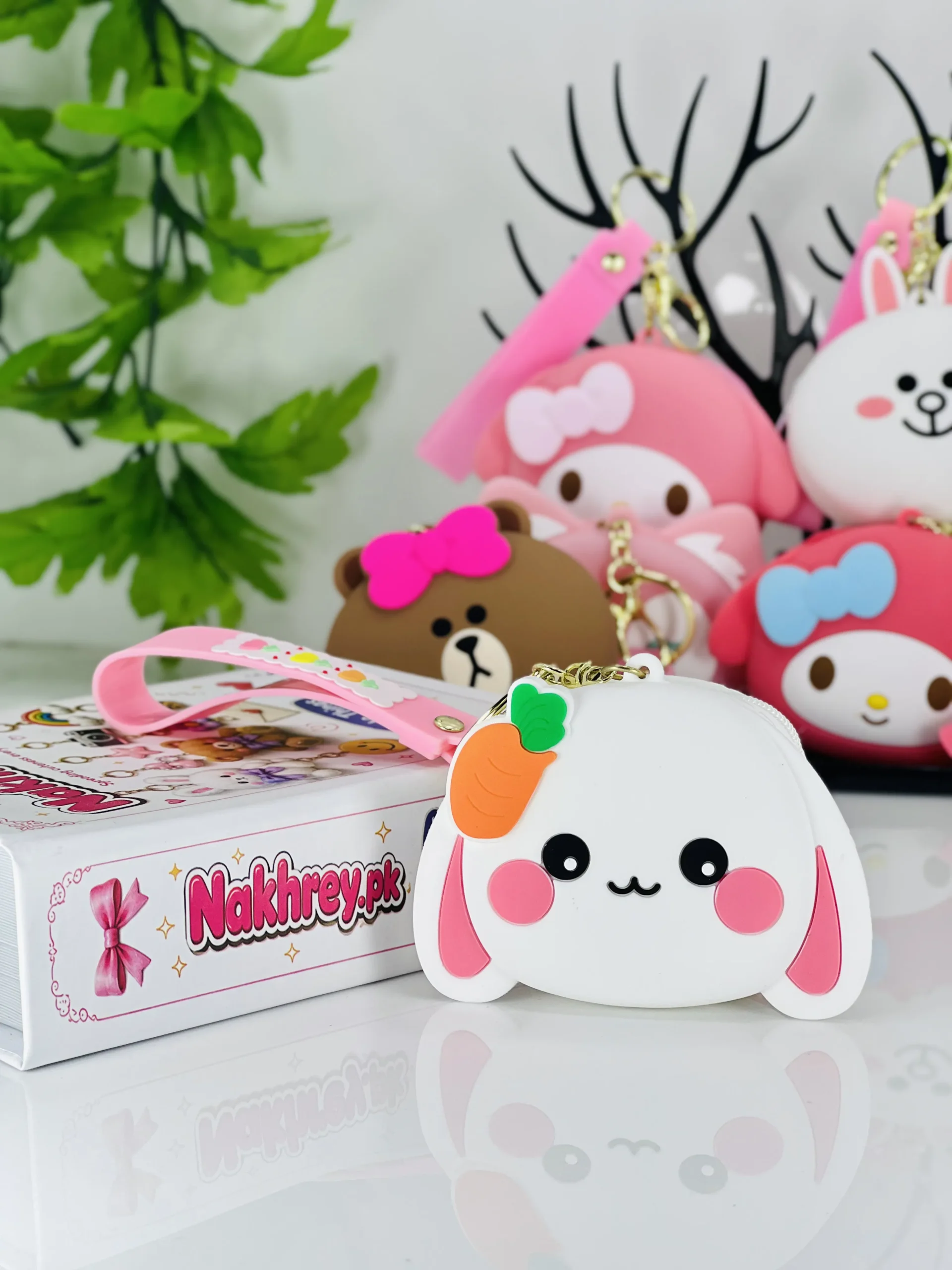 Cute Silicone Coin Pouch Keychain