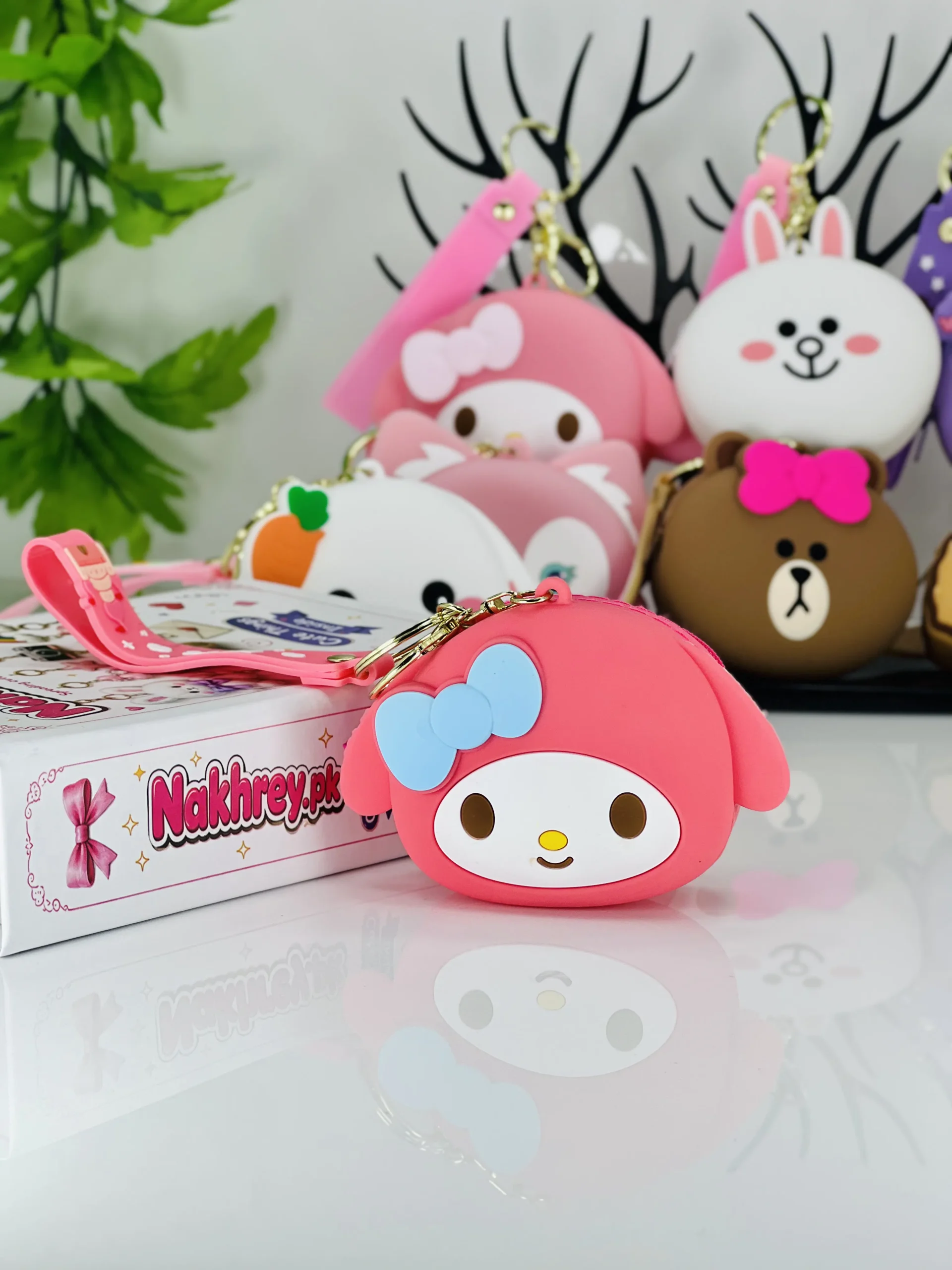 Cute Silicone Coin Pouch Keychain - Image 8