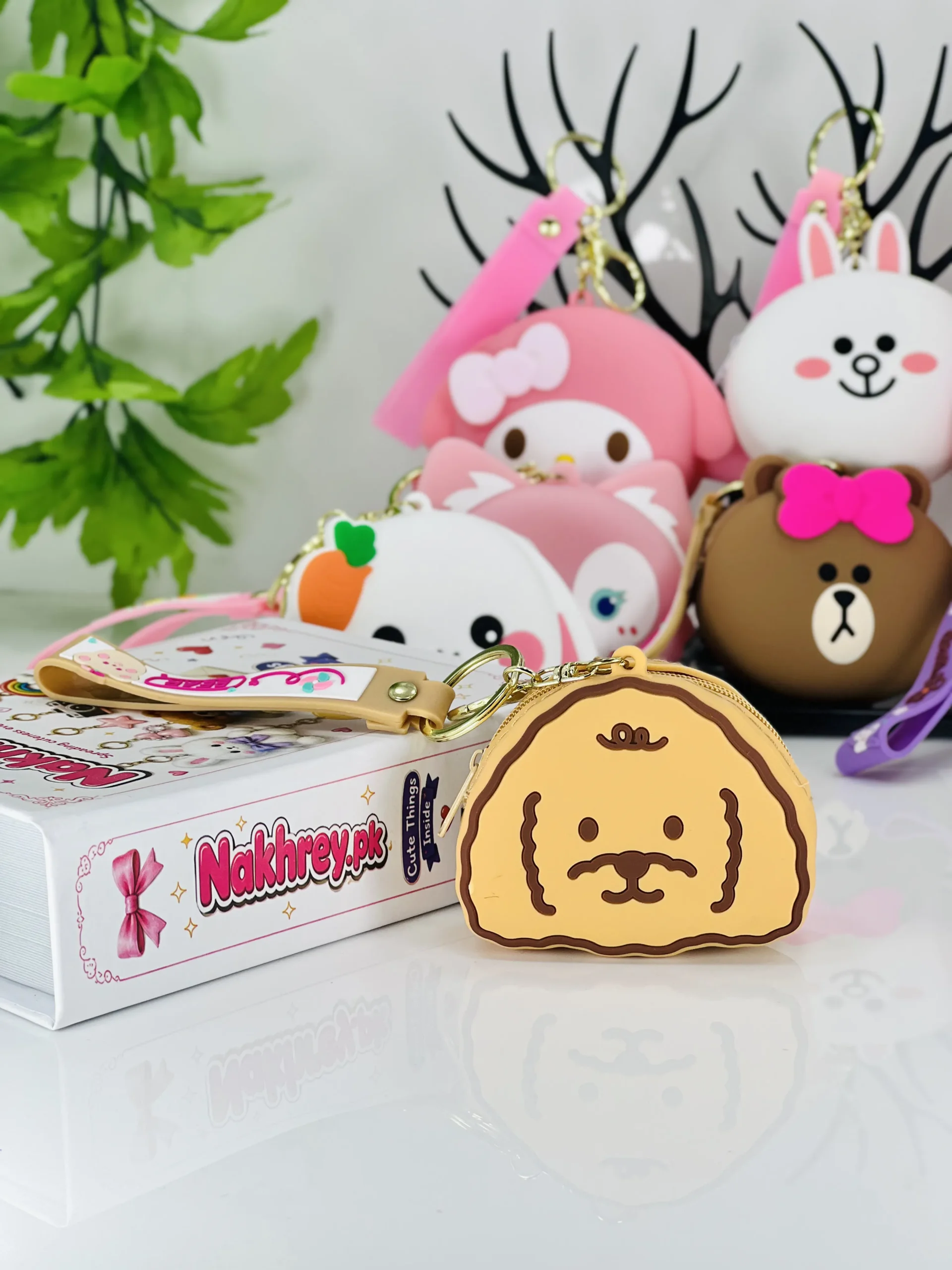 Cute Silicone Coin Pouch Keychain