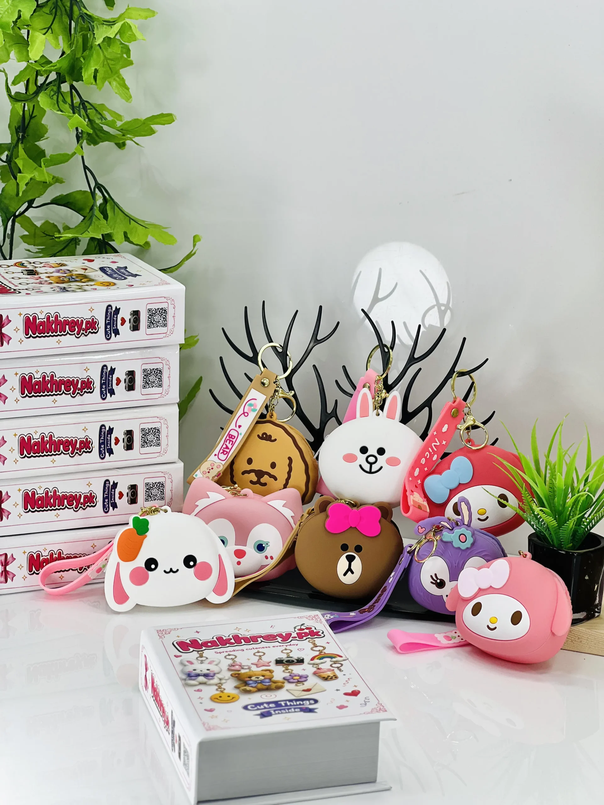 Cute Silicone Coin Pouch Keychain