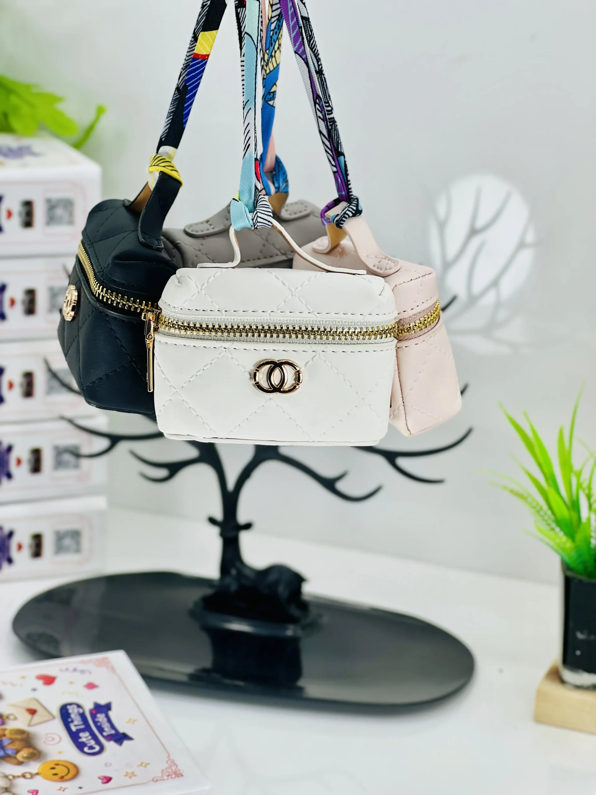 Mini Chanel Leather Bag Hanging
