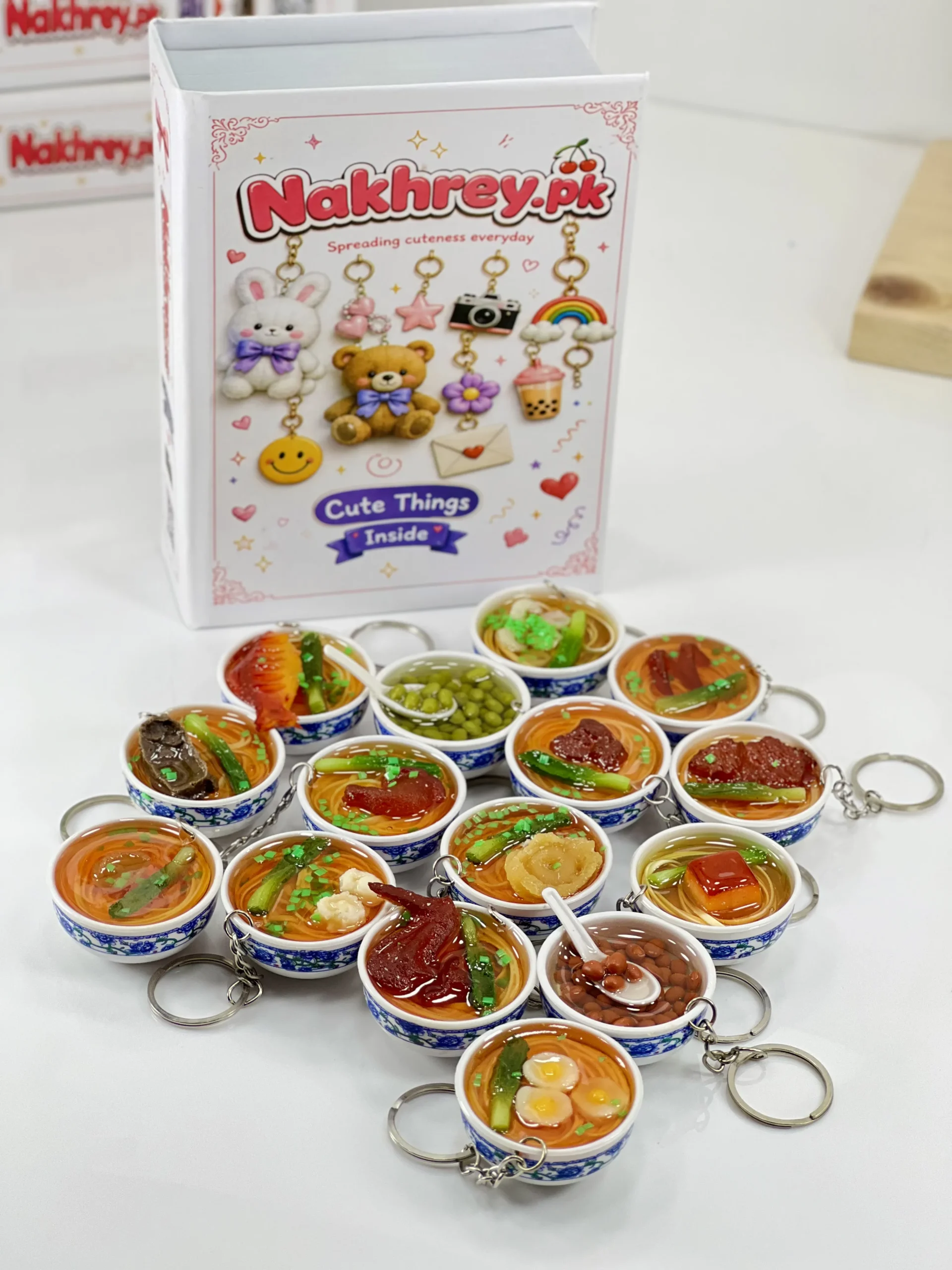 Mini 3D Red Bean Soup Bowl Keychain