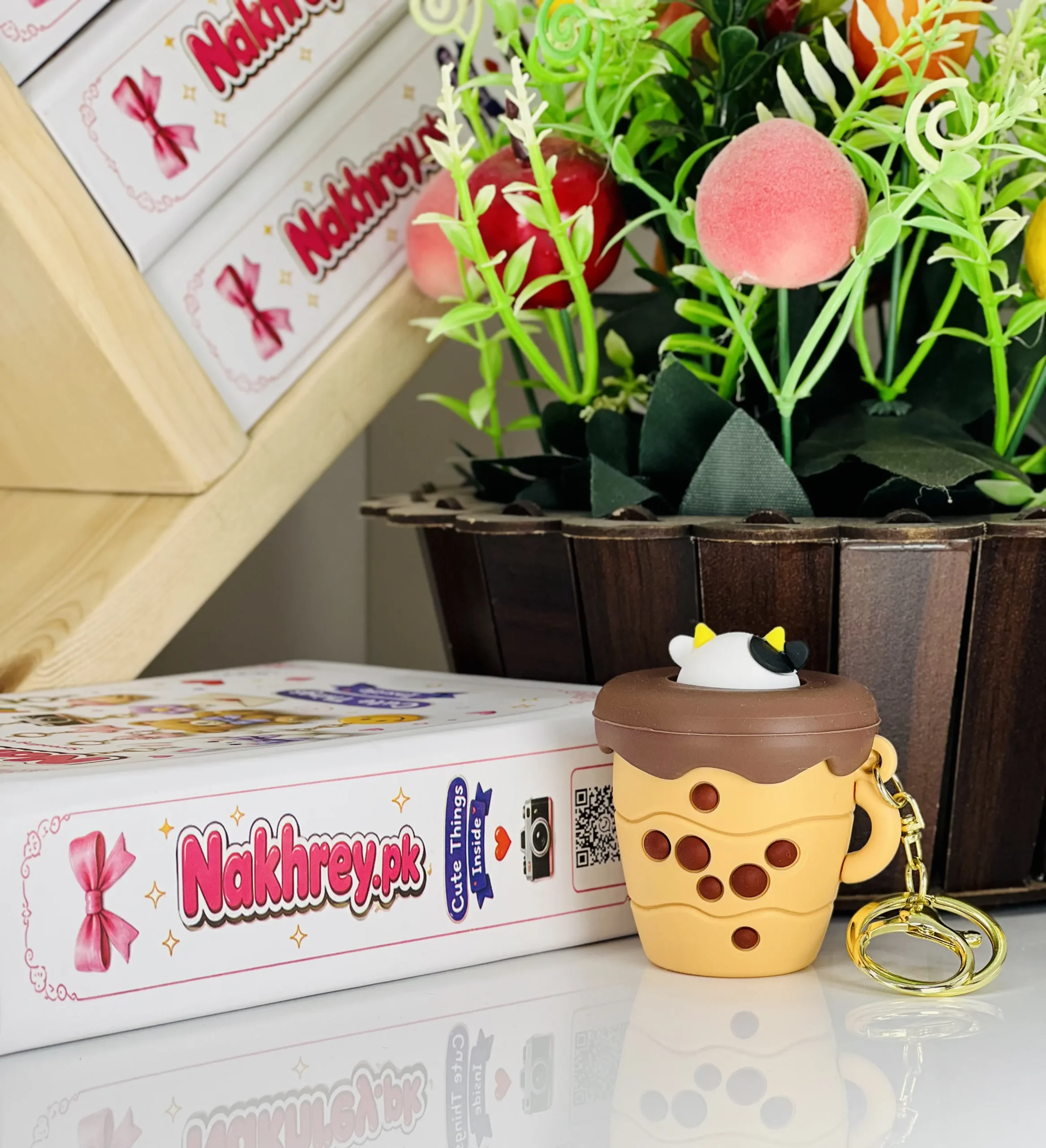 Pop-Up Boba Milk Tea Cup Keychain - Image 5
