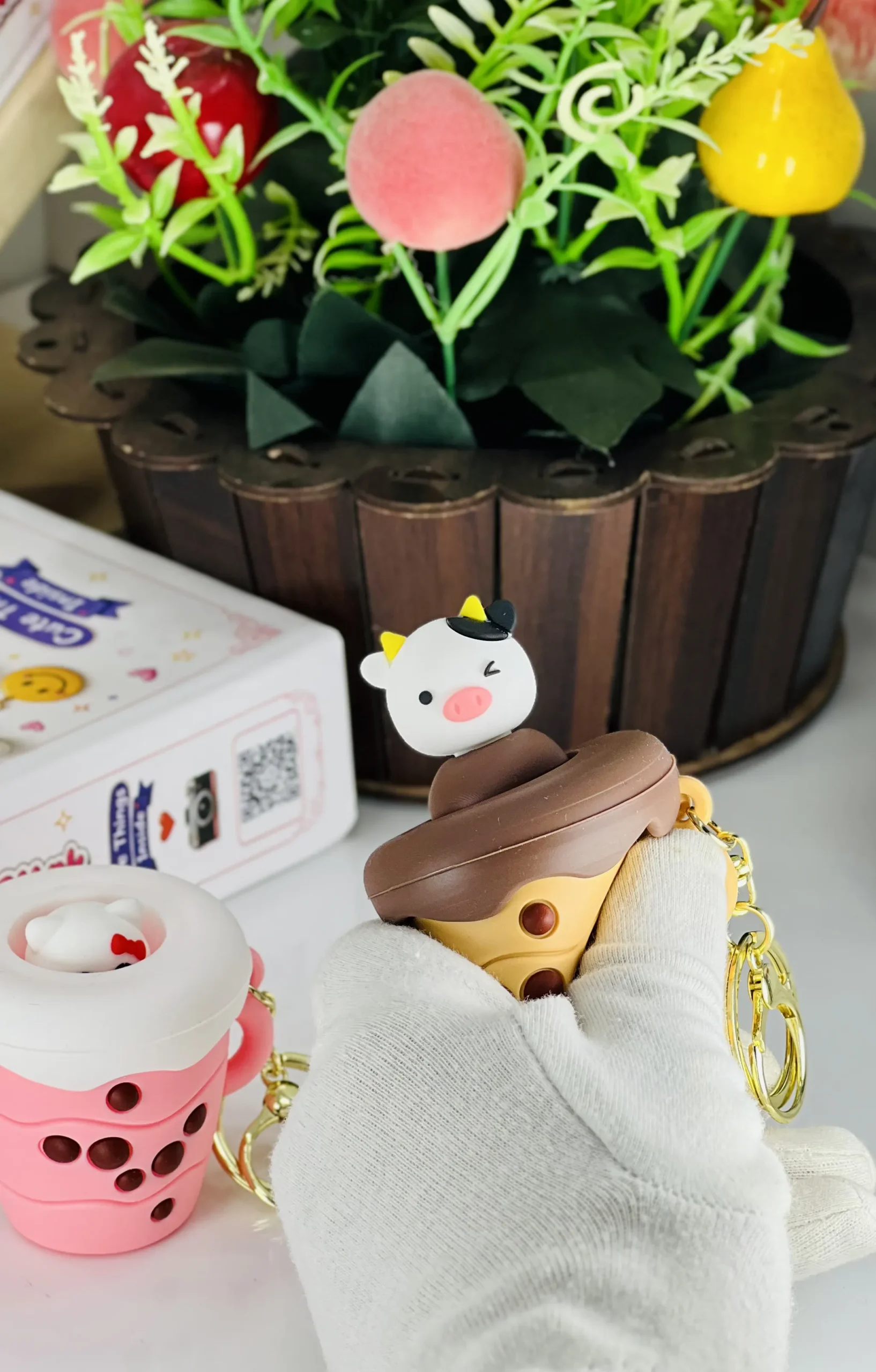 Pop-Up Boba Milk Tea Cup Keychain - Image 8