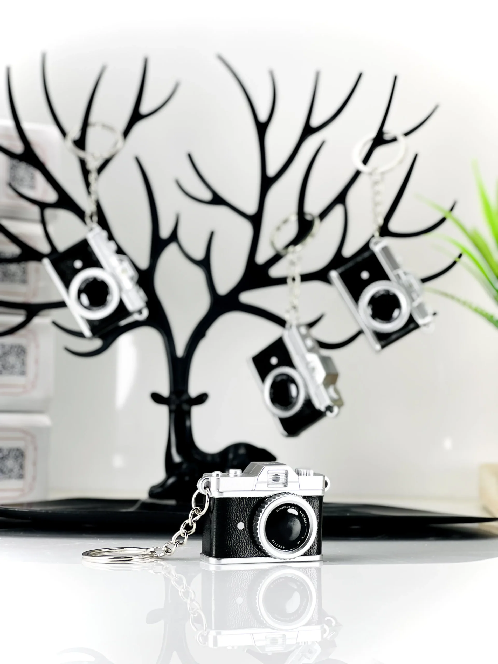 Mini DSLR Camera Keychain with Flash