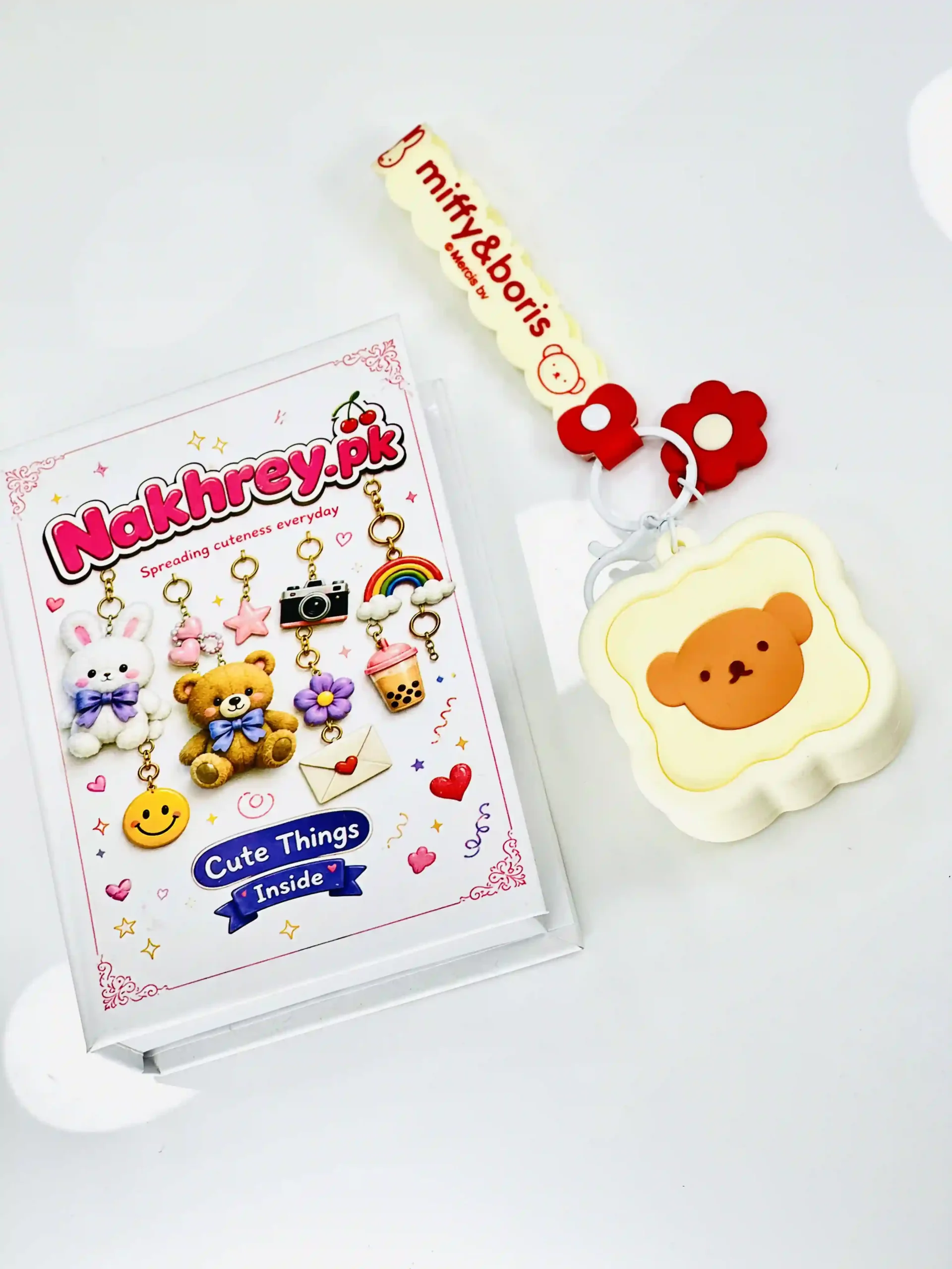 Cute Bread Toast Silicone Pouch & Keychain
