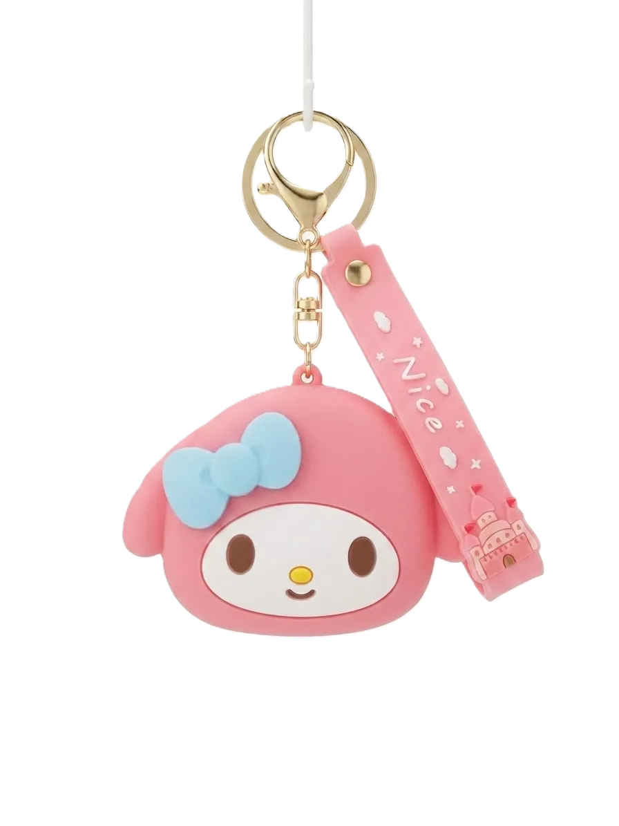 Cute Silicone Coin Pouch Keychain