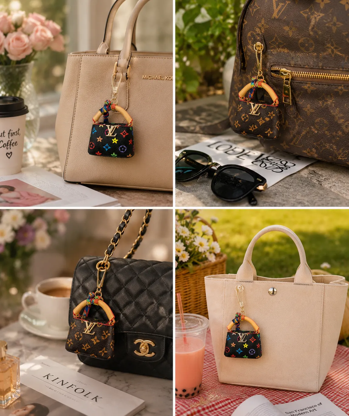Mini LV Capucines Bag Hanging