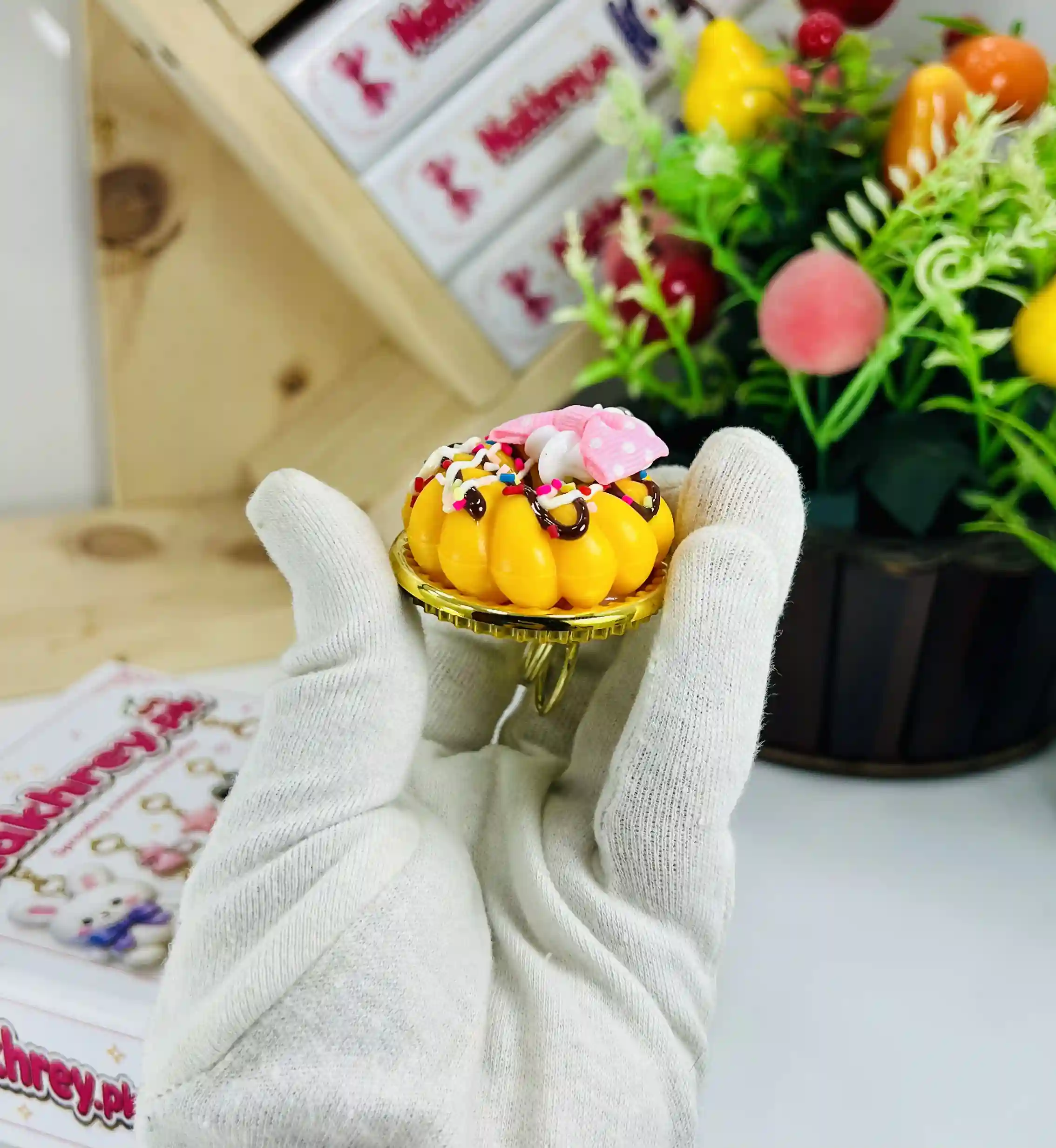 Mini Donut Keychain