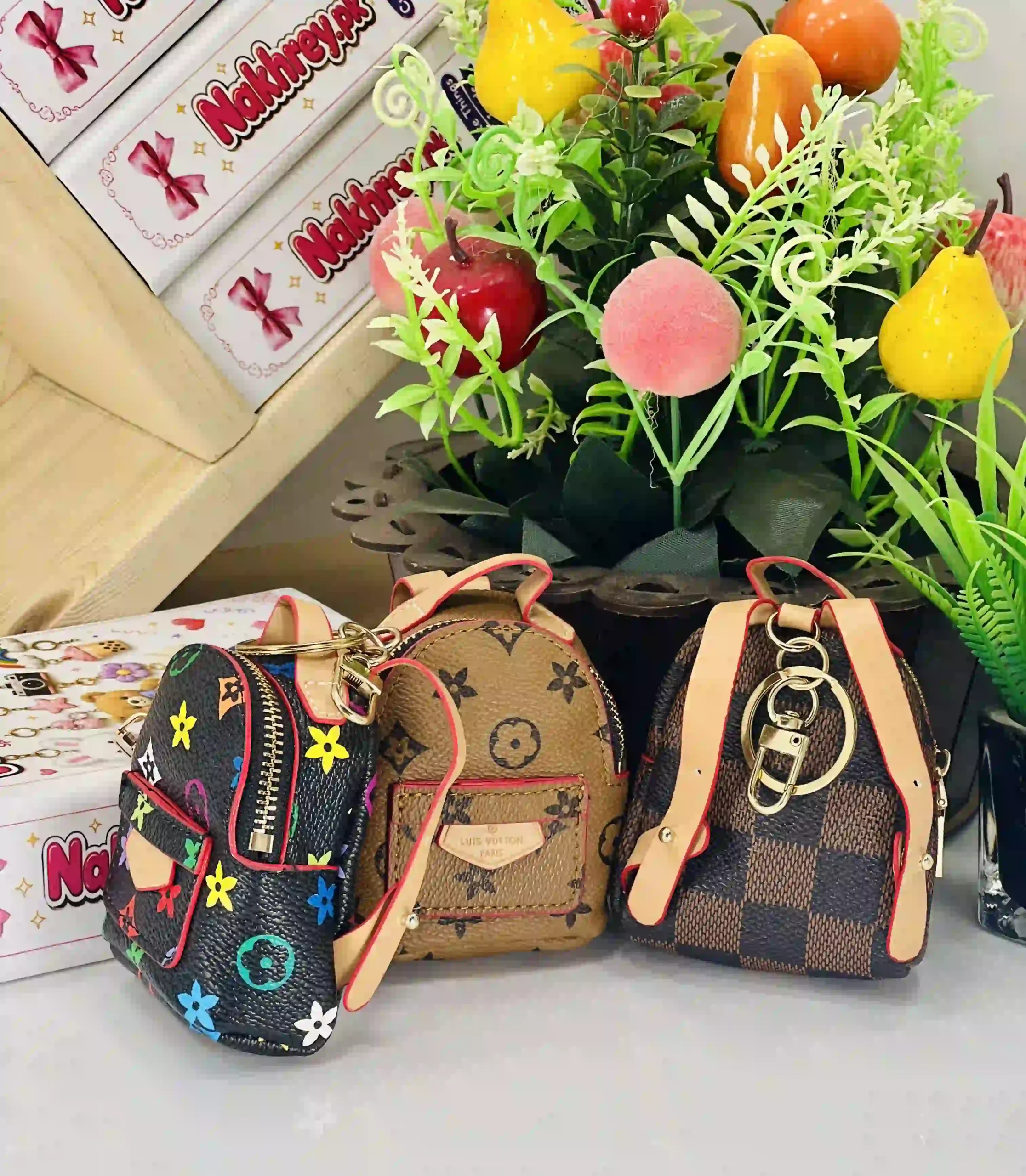 Louis Vuitton Mini Backpack Keychain Pouch