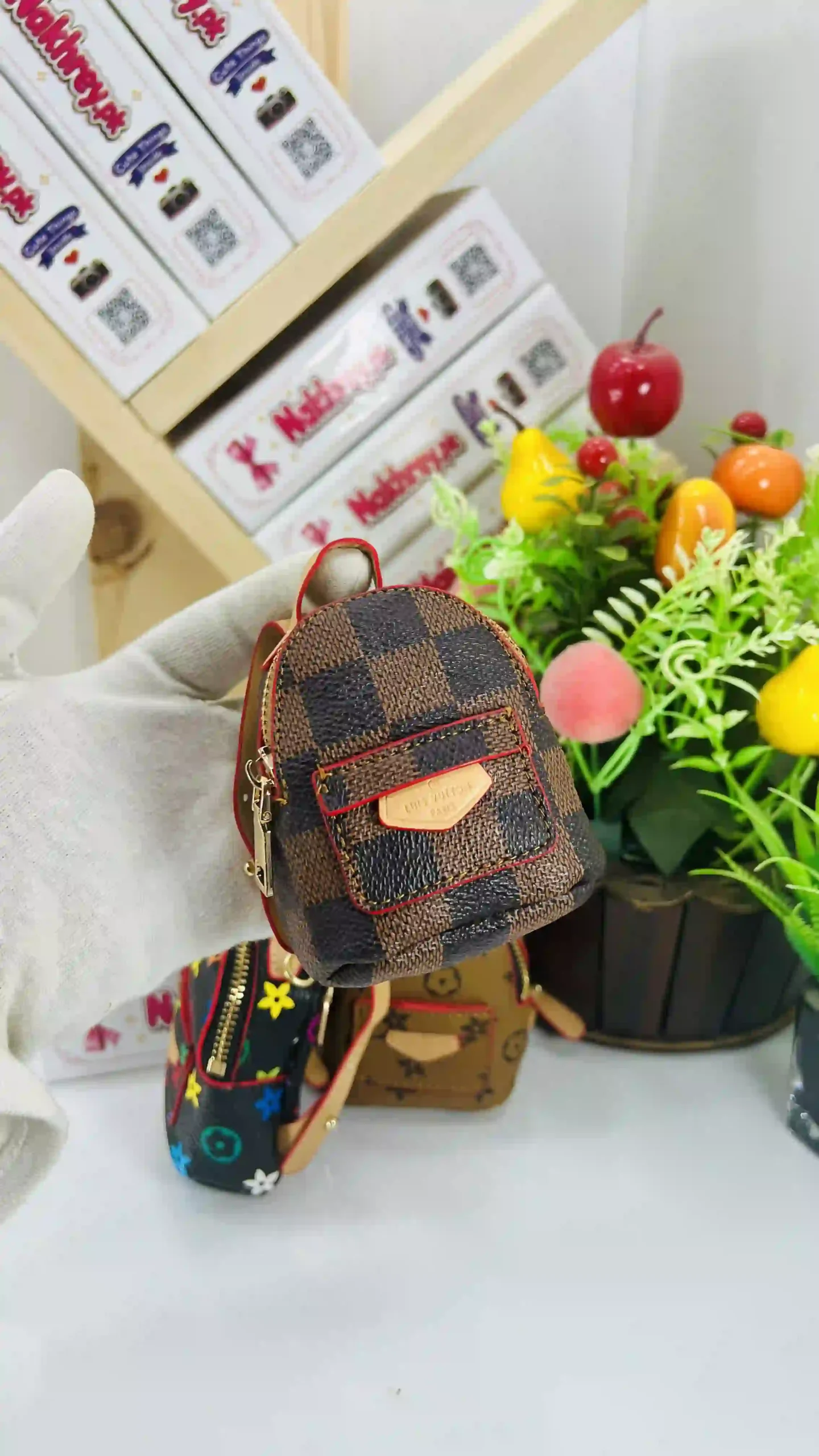 Louis Vuitton Mini Backpack Keychain Pouch
