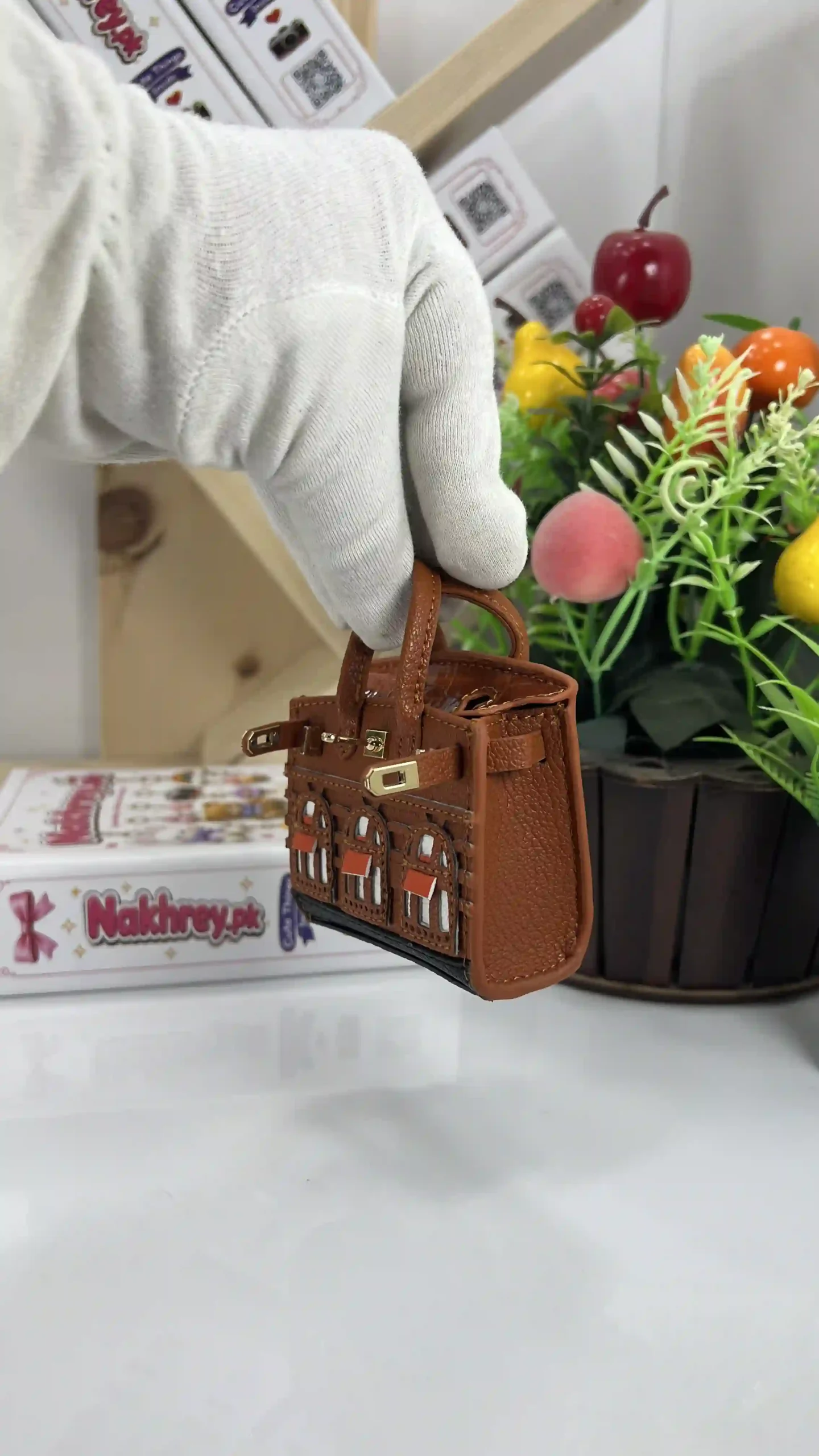 Hermes Mini Birkin Bag Charm & Keychain