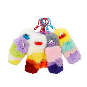Fluffy Caterpillar Keychain