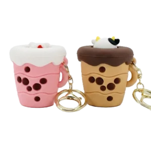 Pop-Up Boba Milk Tea Cup Keychain