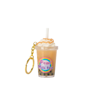 Pearl Milk Tea Boba Cup Keychain