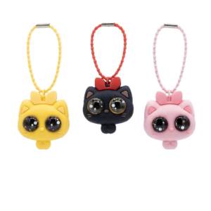 Pop-Out Eyes Squeeze Cat Keychain & Fidget Toy